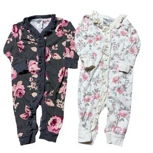 Modern Moments | Baby Girl Floral Rompers Bundle | 6-9M